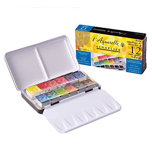 【中古】【未使用・未開封品】セヌリエ 透明水彩絵具 HP12色ポケットセット 4336970082