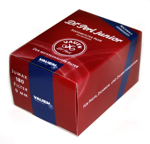【中古】【未使用・未開封品】180 x 9mm Charcoal Pipe FILTERS VAUEN dr. Perl Junior by Vauen｜AJIMURA-SHOP