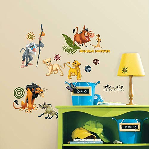 【中古】【未使用・未開封品】(Multi) - RoomMates AE5D06D9 The Lion King Peel & Stick Wall Decals [並行輸入品]画像