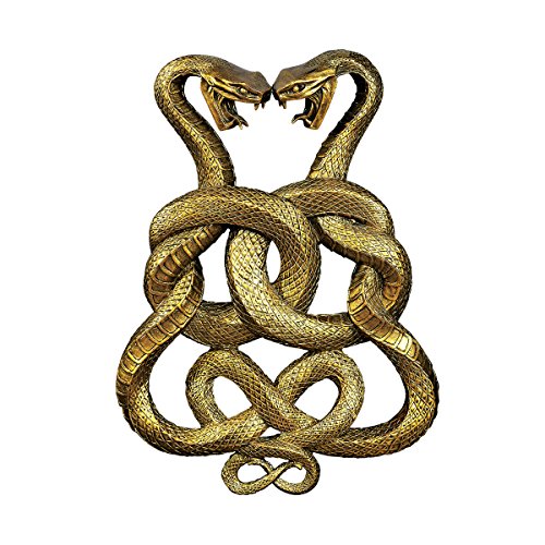 【中古】【未使用・未開封品】Design Toscano Egyptian Infinity Cobra Twins Wall Plaque画像