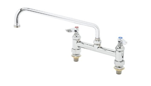 【中古】【未使用・未開封品】T&S Brass B-0221-CC Deck Mount Double Pantry Faucet with 8-Inch Centers, 12-Inch Swing Nozzle and 1/2-Inch Npt Male Inlet by T&S Brass｜AJIMURA-SHOP 43,265円