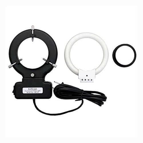 【中古】【未当て嵌める・未開封品】AmScope 12W螢光灯マイクロスコープ輪っか点火装置+アダプター