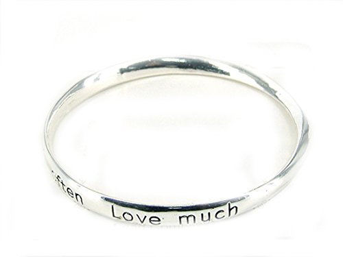 【中古】【未使用・未開封品】4030257?Live Well Laugh Often Love Muchバングルブレスレットインスピレーションジュエリーツイストデザイン