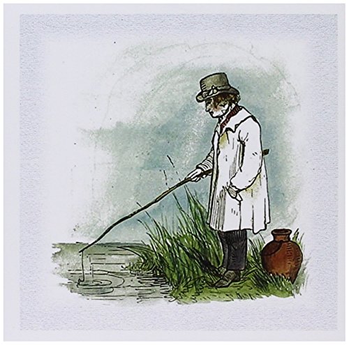 【中古】【未使用・未開封品】Floreneスポーツ???Painting of Man釣り???グリーティングカード Set of 12 Greeting Cards