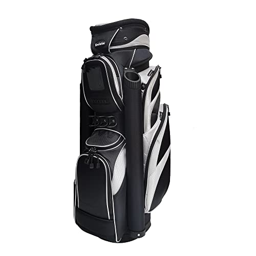 【中古】【未使用・未開封品】Revelation Golf Commander デラックスカートバッグ 14ウェイトップ ブラック/シルバー｜AJIMURA-SHOP