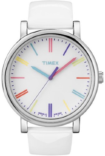 【中古】【未当て嵌める・未開封品】Timex ユニ一発やる ヘリテージ T2N791 白いことなめし革 クォーツウォッチ 白いこと文字盤