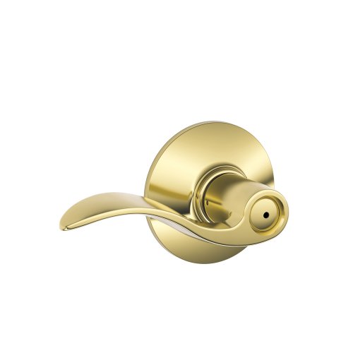 【中古】【未使用・未開封品】Schlage f40acc6056025rhアクセントプライバシーRHレバー、明るい真鍮/明るいクロム