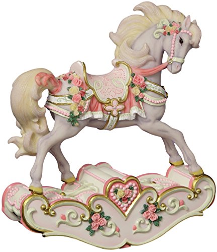 【中古】【未使用・未開封品】The San Francisco Music Box Company ハートとバラ ミュージカル 揺り木馬
