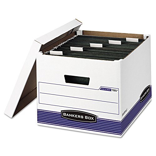 【中古】【未当て嵌める・未開封品】Bankers Box 00785 ハンギングファイルストレージ LTR/L 12-3/8in x15-1/5in x10in 4/CT WE/BE