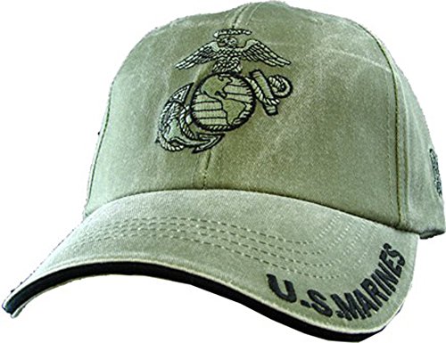 【中古】【未使用・未開封品】アメリカ海兵隊 ODグリーンボールキャップ