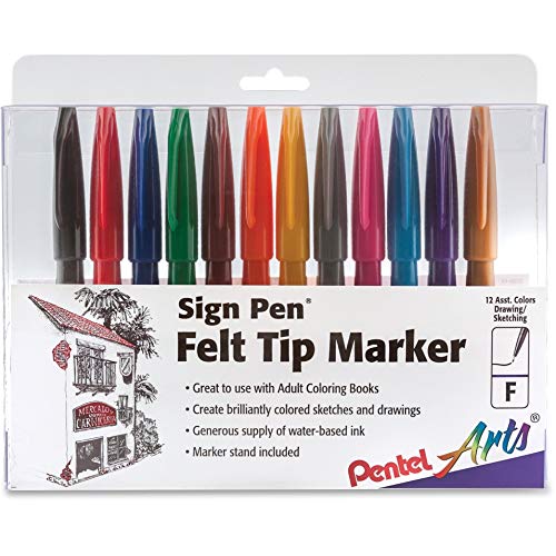 【中古】【未当て嵌める・未開封品】Sign書き込み,衣料繊維Tip ,太字尖んがり、12?/ Pk , Assorted , Sold as 1?Package