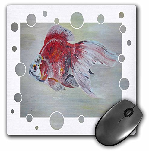 【中古】【未使用・未開封品】3drose LLC 8?x 8?x 0.25インチマウスパッド、Ryukin Goldfish???goldfish、Ryukin、Fantail、魚、水族館魚、Fresh Water Fish,レッドandホ