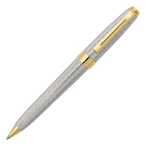 【中古】【未使用・未開封品】Sheaffer Prelude Signature Silver Plate Engraved Snake Skin Pattern with 22 Karat Gold Trim Ballpoint Pen ボールペン (並行輸入品)