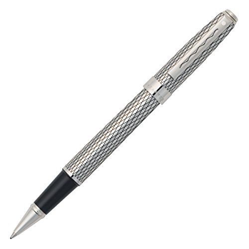 【中古】【未使用・未開封品】Sheaffer Prelude シグネチャーパラジウムプレート インペリアルパターントリムローラーボール付き (9169-1)