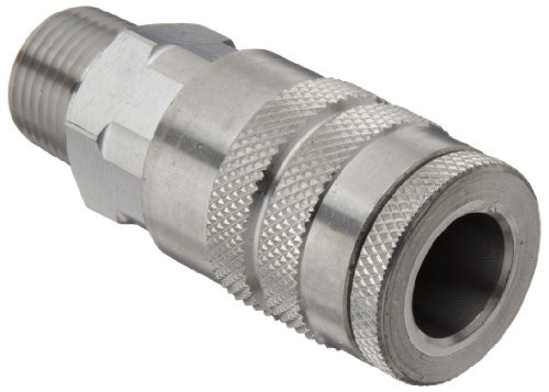 【中古】【未使用・未開封品】Dixon DC9S Stainless Steel 303 Air Chief Industrial Interchange Quick-Connect Hose Fitting, 1/2 Coupling x 1/2 NPT Male by Dixon Valve