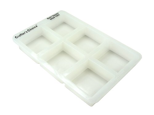 【中古】【未使用・未開封品】Basic Square Silicone Soap Mold by Crafter's Choice