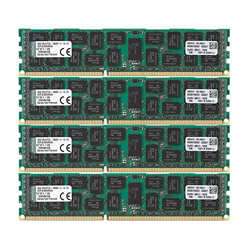【中古】【未当て嵌める・未開封品】キングストン Kingston サーヴァー用 記憶装置 DDR3-1333(パソコン3-10600) 16GB×4枚 ECC Registered DIMM 1.35V KVR13LR9D4K4/64 果てしが無い引き受ける