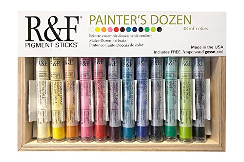【中古】【未使用・未開封品】R&F Handmade Paints Dozen Pigment Stick Set by R&F Handmade Paints
