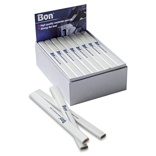 【中古】【未使用・未開封品】Bon 84-844 7-Inch Carpenter Pencil, Red and Black Medium Lead with White Casing, 72-Pack by BON|AJIMURA-SHOP