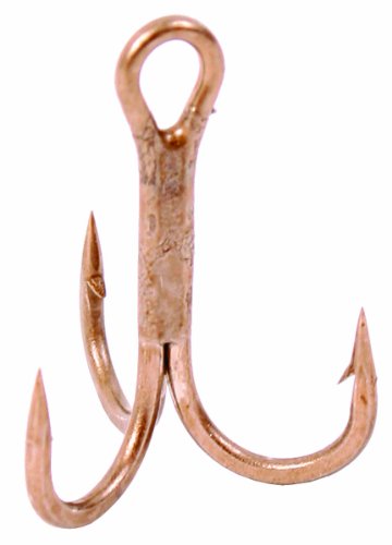 【中古】【未使用・未開封品】(10, Bronze) - Gamakatsu Round Bend Treble Hook - Bronze & Nickel Size 6-2/0