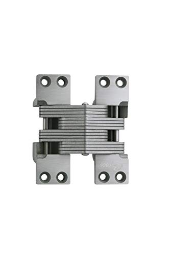 【中古】【未使用・未開封品】SOSS 420SS Stainless Steel 180 Min. Fire Rated Hinge for 2 Metal Doors, Satin Stainless Steel Exterior Finish by SOSS
