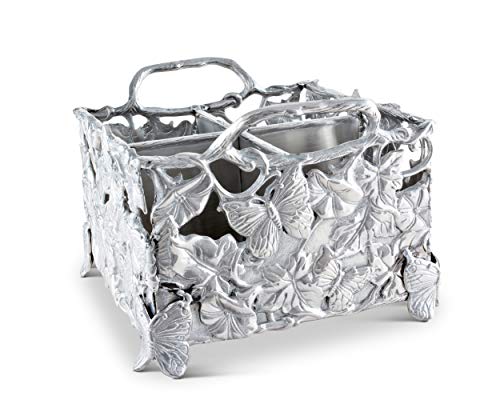 【中古】【未当て嵌める・未開封品】Arthur Court Designs Butterfly Flatware Caddy