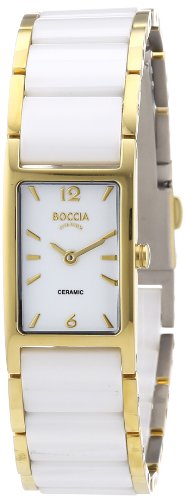 【中古】【未当て嵌める・未開封品】Boccia Women\u0027s Quartz Watch Ceramic 3201-03