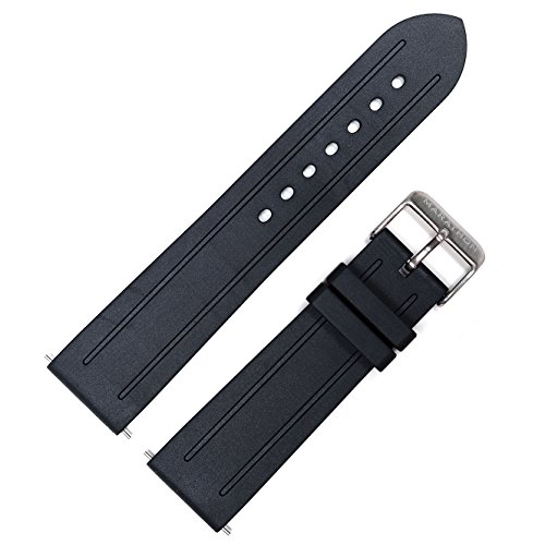 【中古】【未当て嵌める・未開封品】Marathon Watch ラバーダイバーズウォッチストラップ 非磁性の316Lバックル付き添い人 スイス連邦製 ステンレス鋼スチール写真製発条棒2本付き添い人 イタリア製 22粍