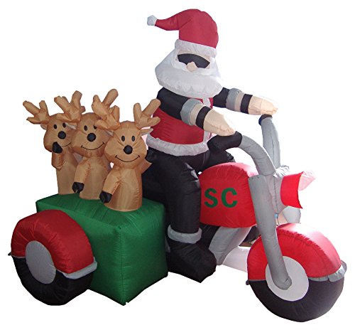【中古】【未使用・未開封品】6足Longインフレータブルサンタクロースと3?Reindeers in a motorcycle by BZB Goods 43,128円