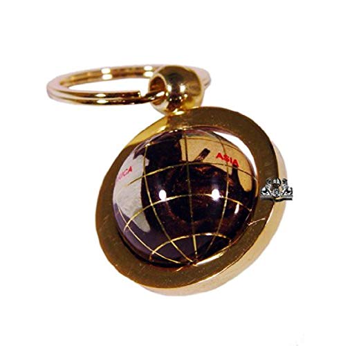 【中古】【未当て嵌める・未開封品】[特殊作物]Unique Art Since 1996 Unique Art 1Inch Diameter Amberlite Pearl Swirl Ocean Gemstone World Globe [並行輸入品] 家電-その他