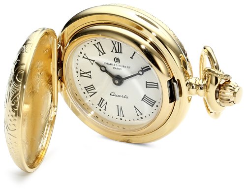 【中古】【未当て嵌める・未開封品】Charles-Hubert Paris 6818 Gold-Plated White Dial Pendant Watch