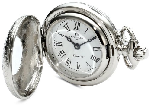 【中古】【未使用・未開封品】Charles-Hubert Paris 6815 Chrome Finish White Dial Pendant Watch