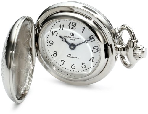 【中古】【未当て嵌める・未開封品】Charles-Hubert Paris 6821 Chrome Finish White Dial Pendant Watch