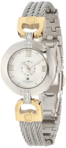 【中古】【未使用・未開封品】Charles-Hubert, Paris Women's 6809-T Premium Collection Two-Tone Stainless Steel Wire Bangle Watch|AJIMURA-SHOP