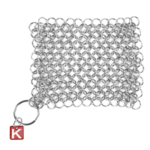 【中古】【未当て嵌める・未開封品】Knapp Made コマーシャル Scrubber - Stainless Steel Chain Mail Scrubber for Cast Iron Cookware by Knapp Made スマートフォン・タブレット-タブレットPC本体