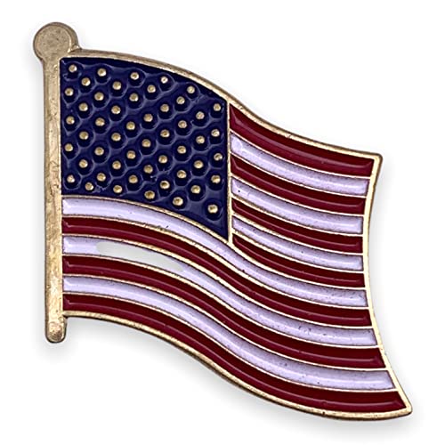 【中古】【未使用・未開封品】US Flag Die Struck Lapel Pin