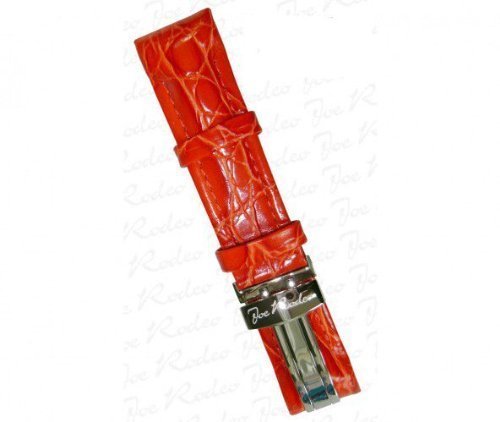 【中古】【未当て嵌める・未開封品】Joe Rodeo本革時辰儀ダンス楽隊20?粍赤いこと