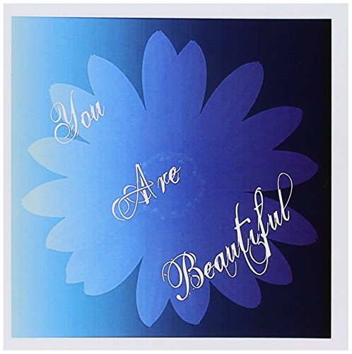 【中古】【未使用・未開封品】PS Inspirations???You Are Beautiful???Inspirationalアクアフローラル印刷???アート???グリーティングカード Set of 12 Greeting