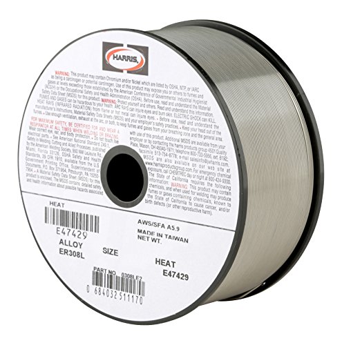 【中古】【未使用・未開封品】Harris 0308LF5 308L Welding Wire, Stainless Steel Spool, 0.035 x 10 lb. by Harris