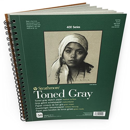【中古】【未使用・未開封品】Strathmore Spiral Toned Sketch Book 9"X12"-Gray 50 Sheets (並行輸入品)｜AJIMURA-SHOP