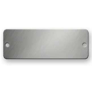 【中古】【未使用・未開封品】ステンレススチール長方形タグ???3?x 1?316?Grade