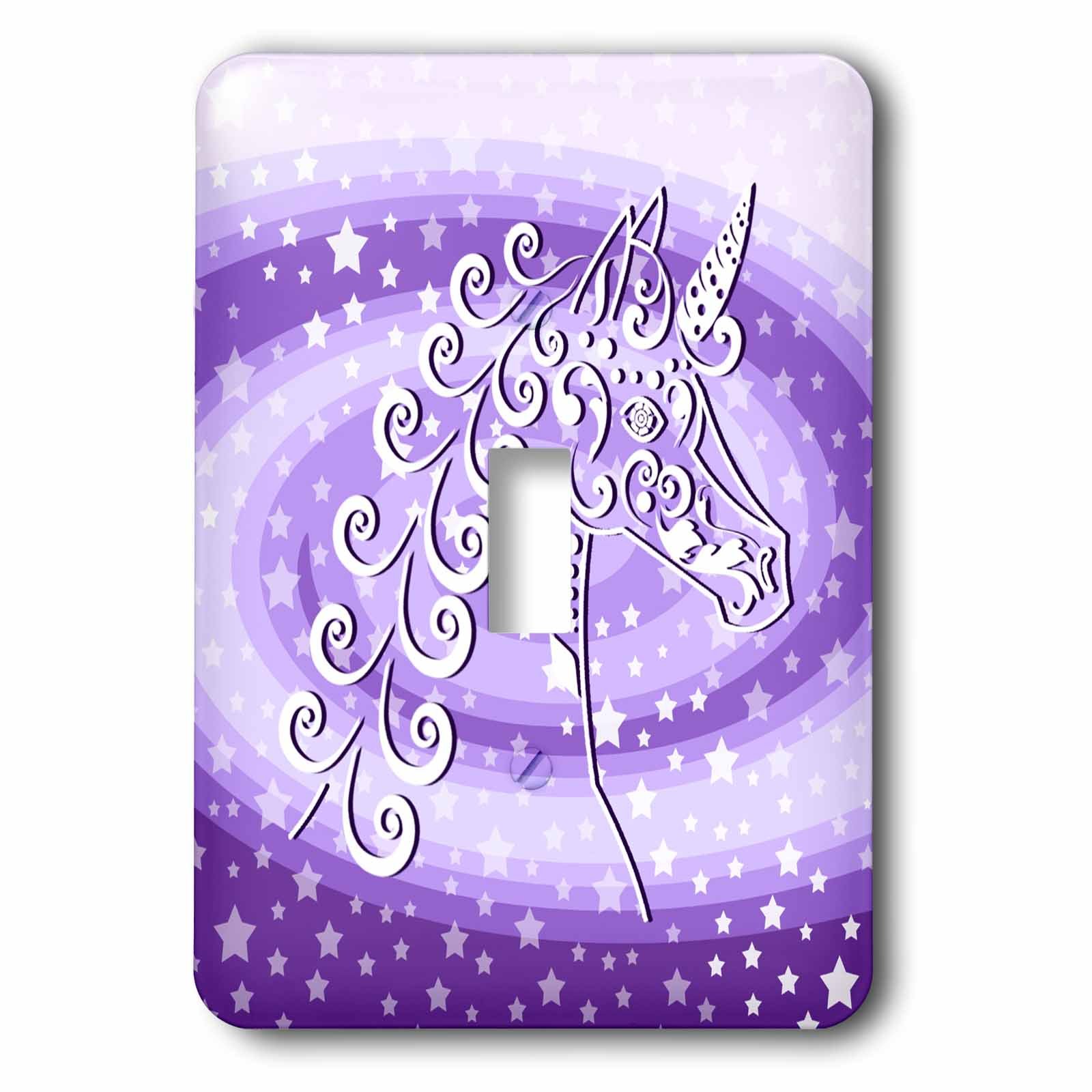 【中古】【未当て嵌める・未開封品】3drose LLC lsp _ 57126?_ 1?Magicalユニ唐きびと星on Purple Swirl , Singleうつり変わり取り替えっこ