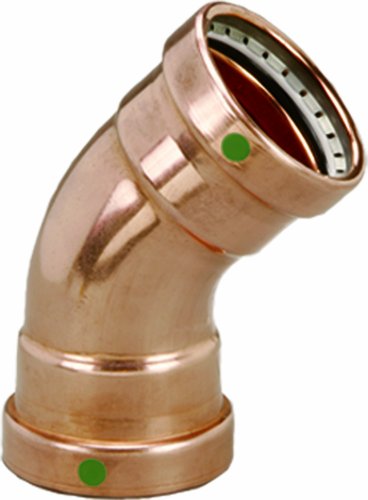 【中古】【未使用・未開封品】Viega ProPressゼロLead銅xl-c 45度エルボwith 4インチP X P 1 Pack 20663 1