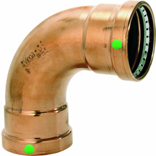 【中古】【未使用・未開封品】Viega ProPressゼロリード90度エルボ銅xl-c with 3-inch P X P 1 Pack 20628 1｜AJIMURA-SHOP