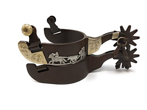 【中古】【未使用・未開封品】チームロープ状Mens Western Show Spurs with Jingle Bobs|AJIMURA-SHOP