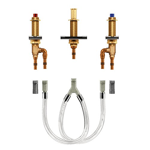 【中古】【未使用・未開封品】Moen 4793 2ハンドル ローマンタブバルブ 調節可能 1/2インチ CPVC PEX接続
