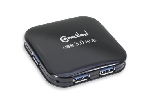 【中古】【未使用・未開封品】Syba USB 3.0 4 Port Pocket Size Hub with Power Adapter, Black Color (CL-HUB20126) by Connectland|AJIMURA-SHOP