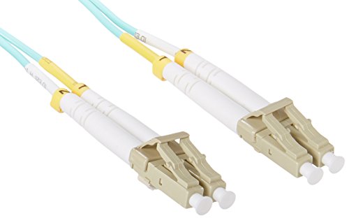 【中古】【未使用・未開封品】AddOn 5m LC OM3 Aqua Patch Cable - Patch cable - LC/UPC multi-mode (M) to LC/UPC multi-mode (M) - 16.4 ft - fiber optic - 50 / 125 micr