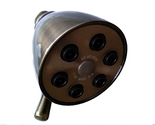 【中古】【未当て嵌める・未開封品】Giessdorf 6 Jet Shower Head - Antique Brass