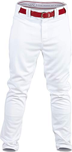 【中古】【未当て嵌める・未開封品】(Medium, White) - Rawlings Youth Premium Baseball/Softball Semi-Relaxed Fit Piped Pants